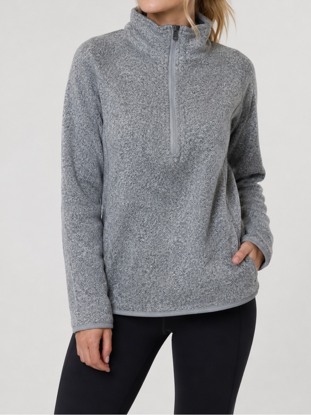 STORMPACK‎ SUNICE 1/4 Zip Fleece sweater Size Large - Gray